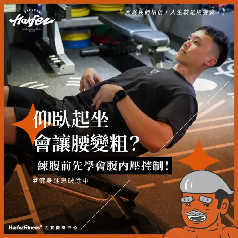 仰臥起坐會讓腰變粗？ 練腹前先學會腹內壓控制！