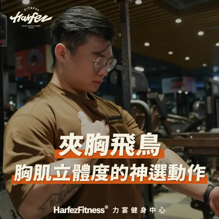 胸肌立體度的神選動作「夾胸飛鳥」