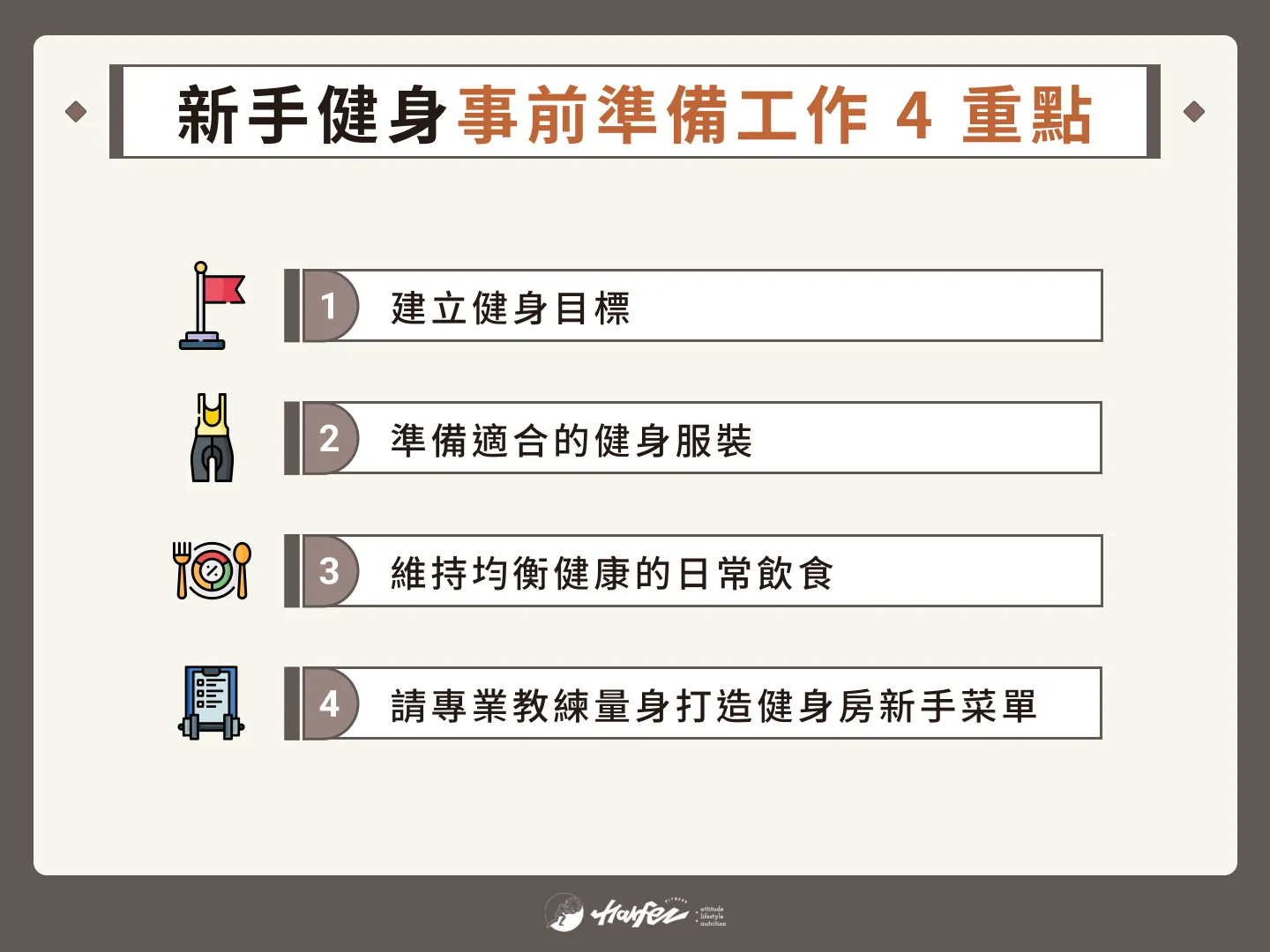 健身新手該如何開始健身？安排健身計畫前必看的 4 重點