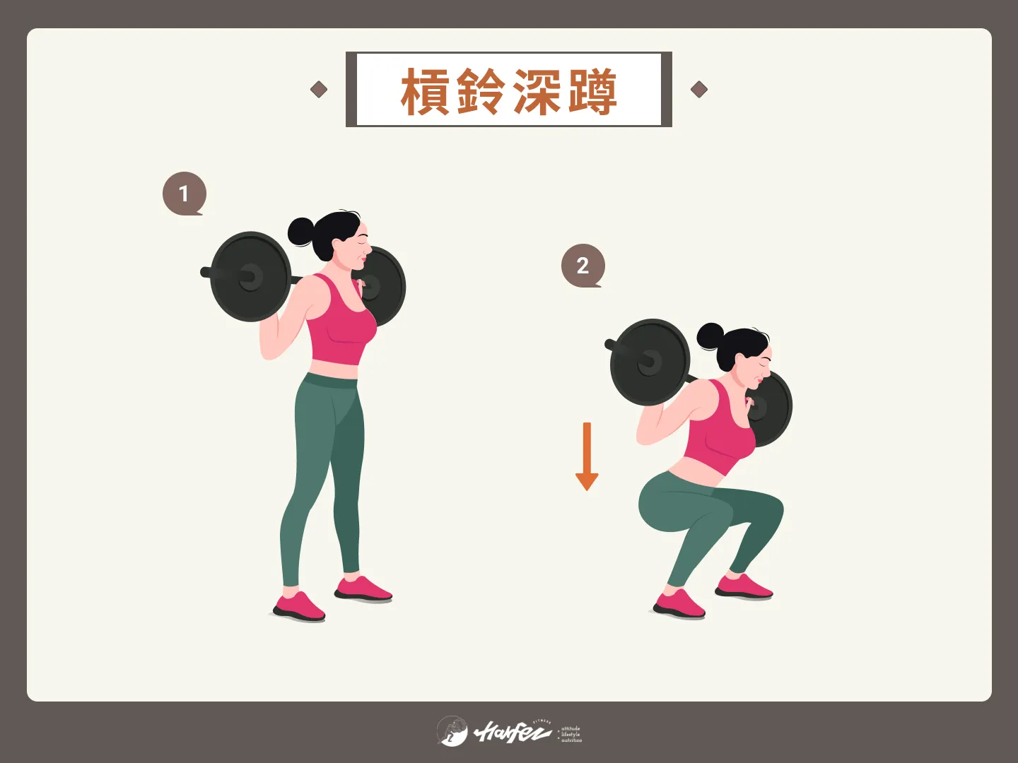 新手重訓菜單常見 4 動作：槓鈴深蹲