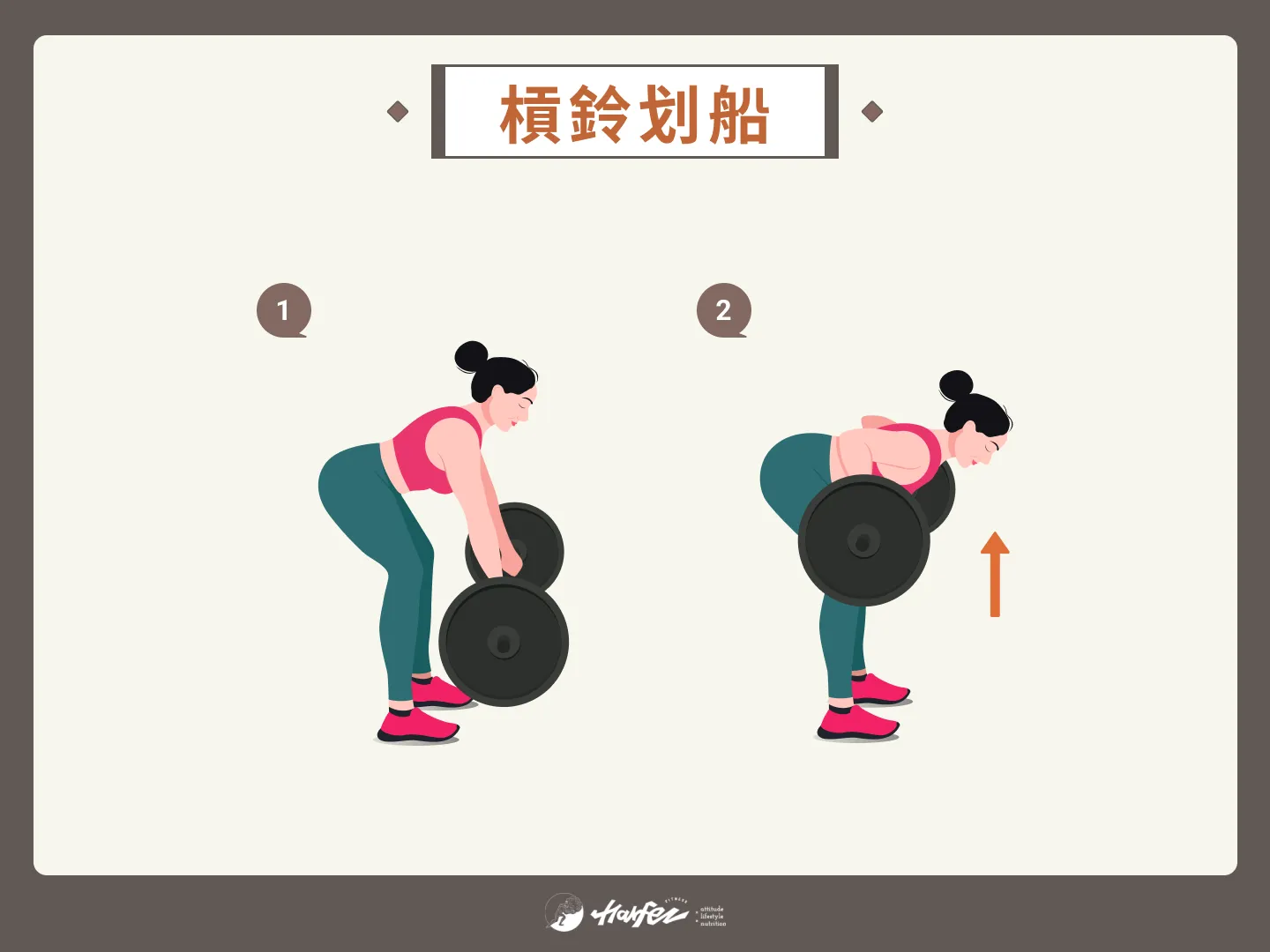 新手重訓菜單常見 4 動作：槓鈴划船